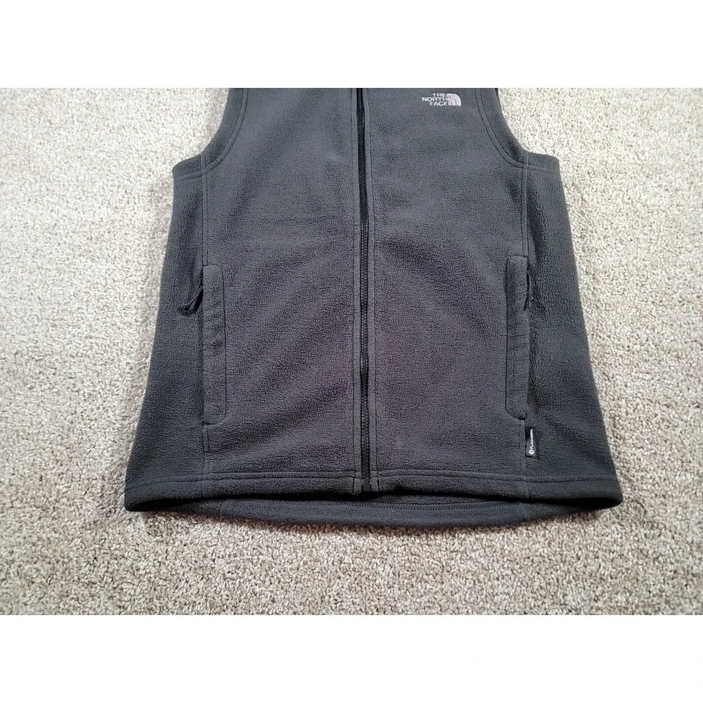 The North Face Fleece Vest Mens Small Gray Flash Dry Hiking Gorpcore Full Zip